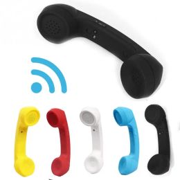 Casque/casque rétro stéréo téléphone portable récepteurs domestiques combiné téléphonique résistant aux radiations ABS accessoires d'appel confortables Bluetooth sans fil