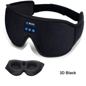Écouteur de sommeil casque / casque 3D Bluetooth 5.0 Bandeau sans fil Sleep Artefact Musique respirante Masque pour le masque pour le dormeur, voyage en avion