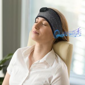 Écouteurs de sommeil casques / casque Bluetooth Bandie-couteau à couchage confortable Écouteur de couchage pour dormeur latérale, Sypvry Elastic Music Sleep Band