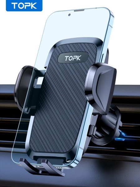 Casque / casque Topk D36g Universal Car Phone Téléphone Air Air Ventime Hook Mount Phone Phone Phone pour iPhone 14 Promax Xiaomi Huawei Samsung Smartphone