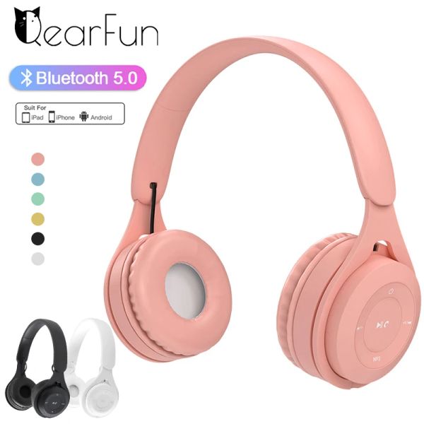 Auriculares/Auriculares Inalámbricos Macaron para Niños, Auriculares Bluetooth, Estéreo, Plegables, Auriculares para Juegos para Android e iOS