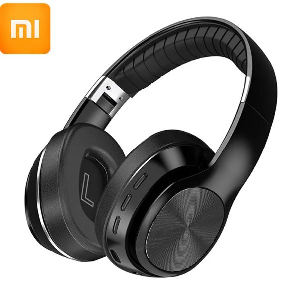 Auriculares/Auriculares Xiaomi 2022 Auriculares inalámbricos HiFi con micrófono Plegables sobre la Oreja Bluetooth 5.0 Soporte para Auriculares Tarjeta TF/Radio FM para teléfono PC