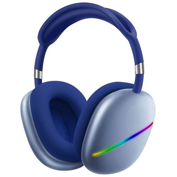 Casque d'écoute Bluetooth émettant de la lumière Casque de jeu sans fil Bandeau Basses lourdes Max 10