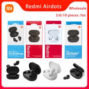 Koptelefoon 3/6/10 stuks Xiaomi Redmi AirDots 2 Ruisonderdrukking met microfoon AI-bediening Wit Redmi AirDots S Echte draadloze headset Groothandel