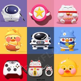 Hoofdtelefoon 3D Oortelefoon/earpods Case voor Airpods 2 3 Pro Siliconen Cartoon Leuke Hearphone Cover voor Apple Air Pods 2 3 Oordopjes