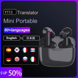Casque 80 langues TWS Bluetooth casque traducteur traduction casque traduction simultanée traduction multilingue écouteur