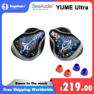 Écouteurs Angelears Seeaudio Yume Ultra 1DD + 2BA Moniteurs intra-auriculaires IEM Écouteurs Écouteurs 2 broches 0,78 mm Casque Hifi avec câble détachable