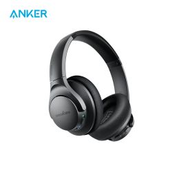 Hoofdtelefoon Anker Soundcore Life Q20 Hybride Actieve ruisonderdrukking Hoofdtelefoons, draadloos over Ear Bluetooth -hoofdtelefoons