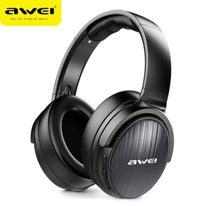 Auriculares Awei Bluetooth V5.0 Auriculares para juegos Auriculares inalámbricos con cable estéreo manos libres AAC Cancelación de ruido con micrófono Tarjeta TF