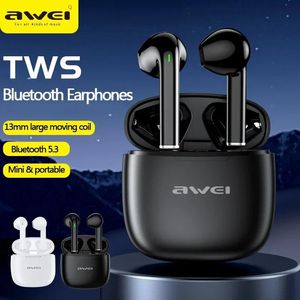 Écouteurs Awei T26 Pro V5.3 écouteurs Bluetooth sans fil avec micro ENC HD appel Hifi son Sport casque Gamer casque antibruit