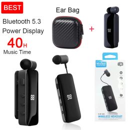 Écouteurs meilleurs F906 PK K55 F920 Pro Business Earphone Wireless Lavalier Earphones Vibration Portable Bluetooth Earbuds Sports Headphone