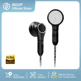 Hoofdtelefoon BGVP DX5 platte hoofdpoppen Bass Metal Hifi Music Monitor MMCX in Ear Stereo oortelefoon mobiele telefoon en computer Universal DIY