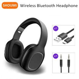 Koptelefoon Grote oorbeschermer Koptelefoon Bluetooth-oortelefoon Draadloos BT-headset 10 H Play Opvouwbare helmen met microfoon voor smartphones Muziek