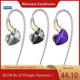 Casque BLON BL07 pilote dynamique unique dans l'oreille moniteur écouteur casque écouteurs sport casque Audio musique 2PIN 0.78mm bl07 bl03 IEM