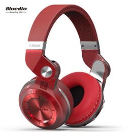 Bluedio T2+ Écouteurs Bluetooth pliables à la mode BT 5.0 Prise en charge de la radio FM Fonctions de carte SD Musique Appels téléphoniques
