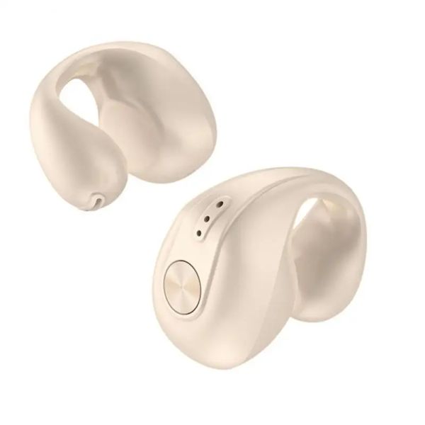 Auriculares Auriculares Bluetooth V5.3 Auriculares inalámbricos con estuche de carga inalámbrico Clip de oreja InEar con micrófono para teléfono inteligente Computadora portátil