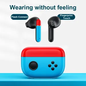 Écouteurs Bluetooth Écouteurs sans fil de dessin animées Écouteurs intérieurs NoiseCanceling TWS Gaming Headphones For Switch Color Girls