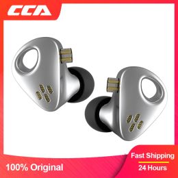 Écouteurs CCA CXS Metal Metal aluminium Headphones Hifi Earmouted Music Game Subwoofer Physical Airflow Conception de la soufflerie