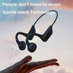 Écouteurs Casque sans fil confortable Casque à conduction osseuse Écouteur Bluetooth Écouteur de sport léger avec support micro Carte SD Vitog YYK