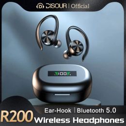 Les écouteurs désouragent R200 TWS Sports Buetooth Elecphones HiFi Stéréo Music stéréo casque sans fil Earbuds avec un micro micro