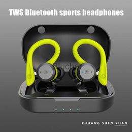 Koptelefoon Oortelefoon 20 uur Speeltijd Zwemmen Waterdicht Bluetooth-compatibele oortelefoon Dual Wear Sport Draadloze headset Ipx7 stereo-oordopjes x0718