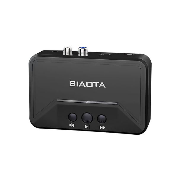 Écouteurs Écouteurs Récepteur audio Bluetooth 50 avec prise en charge de la sortie AUX RCA Adaptateur de lecture de disque U pour amplificateur Ser filaire Home Stereo 230719