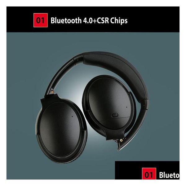 Auriculares Auriculares Bluetooth V12 Canng inalámbrico micrófono incorporado auriculares ANC de buena calidad recargables PK TWS Drop entrega DHOU7