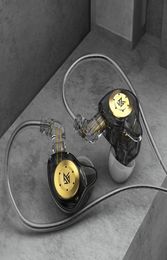 Auriculares Auriculares EDX Crystal Color 1DD HIFI Bass Earbuds Monitor de oído Auriculares deportivos con cancelación de ruidoHeadphones6265041