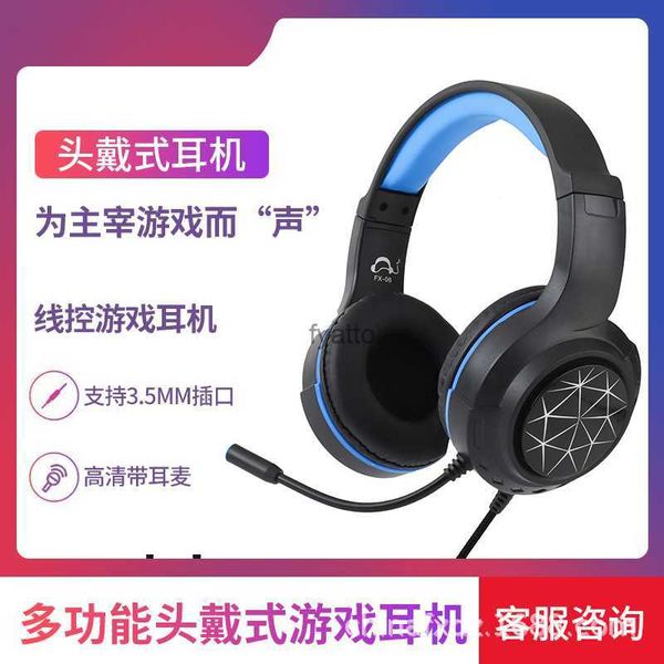 Casque écouteurs Fengxing FX-06 casque d'ordinateur de jeu avec basses lourdes et téléphone filaire H240326