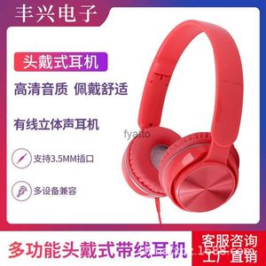 Écouteurs Écouteurs Fengxing HZ-688 casque filaire monté sur la tête avec microphone subwoofer appel contrôlé par fil téléphone portable et ordinateur universel H240326