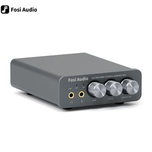 Écouteurs Écouteurs Fosi Audio K5 PRO USB Gaming DAC avec microphone Amplificateur de casque Mini pour PS5 Desktop Powered Active Sers 230719