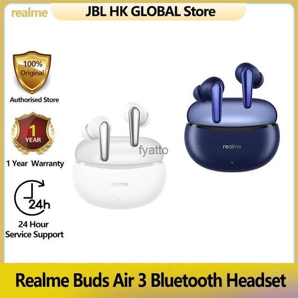 Écouteurs écouteurs outils à main Realme 100% Buds Air 3 casque Bluetooth écouteur suppression active du bruit 546mAh batterie massive casque résistantH2435