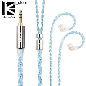 Hoofdtelefoon oortelefoons kbear st6 plus kristal 25 cores 2m lange upgrade kabel 4n zuurstofvrij koper verzilverde mmcx/qdc/2pin -connector voor KS1 -ster R S24514 S24514