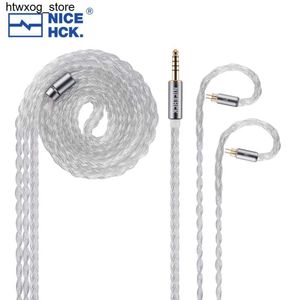 Hoofdtelefoon oortelefoons NICEHCK ICYMOON HIFI in-ear monitor oortelefoonkabel 16 cores occ+verzilverd OFC MMCX/2PIN/QDC voor DB2 chuii carat rhAody PR3 S24514 S2451444