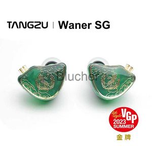 Koptelefoon Koptelefoon TANGZU WANER SG HIFI Muziek Inear Oortelefoon IEM Oordopjes 078mm Plug Afneembare Kabel bedrade Headset met MIC WAN ER x0718