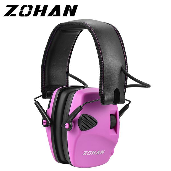 Écouteurs écouteurs ZOHAN protection auditive électronique tir cache-oreilles Protection d'oreille chasse Protection Anti-bruit casque pour femmes cache-oreilles 221101