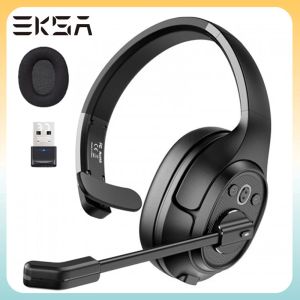 Hoofdtelefoon EKSA H1 Wireless hoofdtelefoon met MIC -omgevingsruising Hoofdtelefoon Trucker Trucker Bluetooth -headset voor callcenter headset