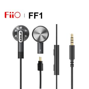 Écouteurs FiiO FF1 14,2 mm pilote dynamique écouteurs ouverts HIFI musique filaire écouteur basse 0,78 mm câble détachable avec micro InLineControls