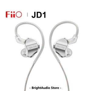 Écouteurs FIIO JD1 Dynamic High Performance Dynamic Driver Monice Earphone IEM Hifi Bass Stereo Headset Sport Gaming Earbuds avec micro