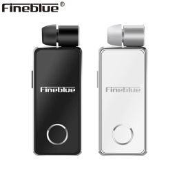 Écouteurs FineBlue F2Pro Bluetooth 5.0 en alliage d'aluminium appel vibration casque sans fil intra-auriculaire haute résistance collier clip portable vibrant