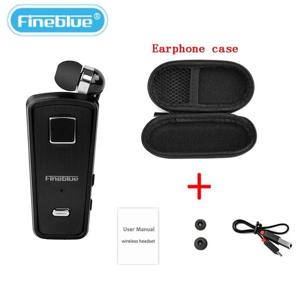 Écouteurs Fineblue F980 sans fil rétractable Portable Mini casque Bluetooth appels rappeler Vibration usure Clip sport en cours d'exécution écouteur