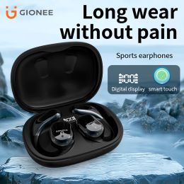 Headphones Gionee Sports Bluetooth Headset Wireless Hearless Wire Wire Wire avec des écouteurs de micro Mic Events HiFi Sound Earbuds étanche