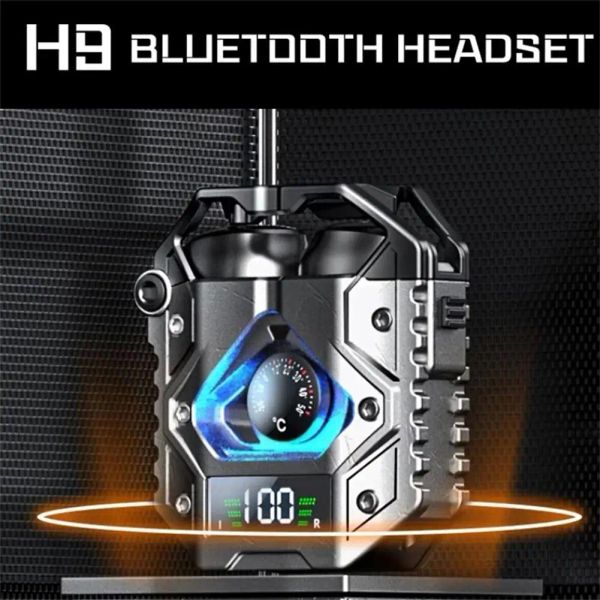 Casque H9 casque sans fil TypeC 10 heures d'autonomie casque antibruit avec étui de chargement pour les jeux de musique et de sport