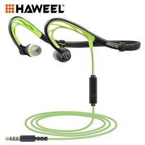 Écouteurs HAWEEL pliable filaire course sport casque nuit tour de cou intra-auriculaires stéréo écouteurs d'entraînement conçus pour les casques de gymnastique de Jogging