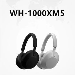 Casque d'écoute Bluetooth, réduction du bruit, Wh1000xm5, écouteurs sans fil, double basse, avec micro