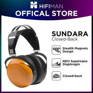 Koptelefoon HIFIMAN SUNDARA ClosedBack OverEar Planar magnetische bedrade HiFi-hoofdtelefoon met Stealth Magnet-ontwerp, houten oorschelpen
