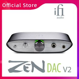 Hoofdtelefoon Ifi Zen Dac V2 Desktop Gebalanceerde USB-decoder Hoofdtelefoonversterker USB 3.0 Rca Pc Hifi Professionele audio Muziek Alles in één Hine