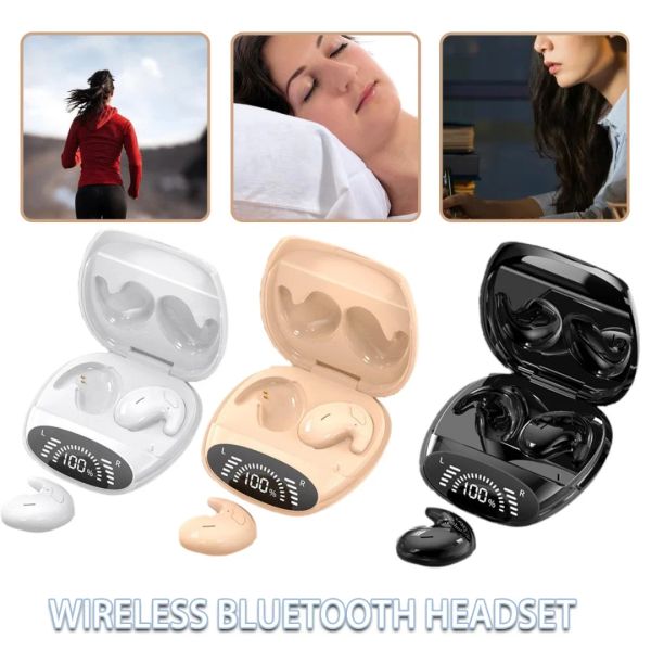 Écouteurs Invisible Sleep Wireless Bluetooth Compatible Ecoutphone Double Noise Anceling Headphone Black / Skin / White Couleur en option