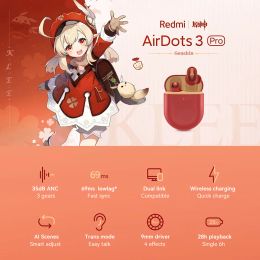 Auriculares Juego limitado limitado Genshin Impact Klee Redmi Airdots 3 Pro Wireless Bluetooth auriculares Ruido de cancelación de cosplay