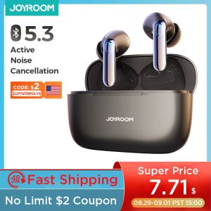 Écouteurs Joyroom TWS sans fil Bluetooth 5.3 écouteurs casque ANC suppression active du bruit micros intra-auriculaires écouteurs de téléphone mains libres